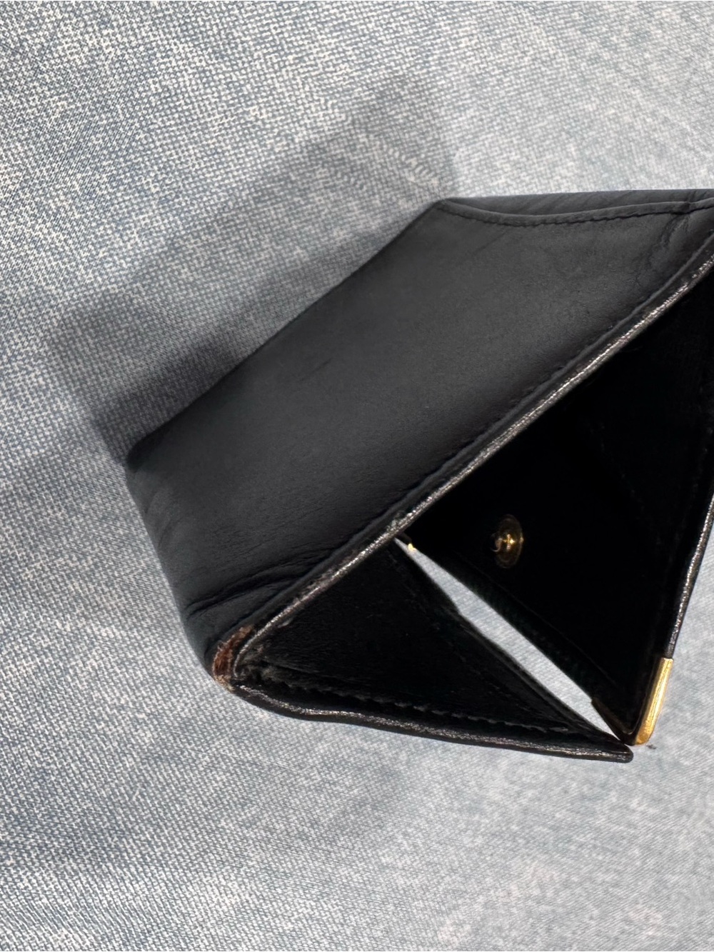 Dunhill Black Leather Coin Wallet - Picture 5 of 12